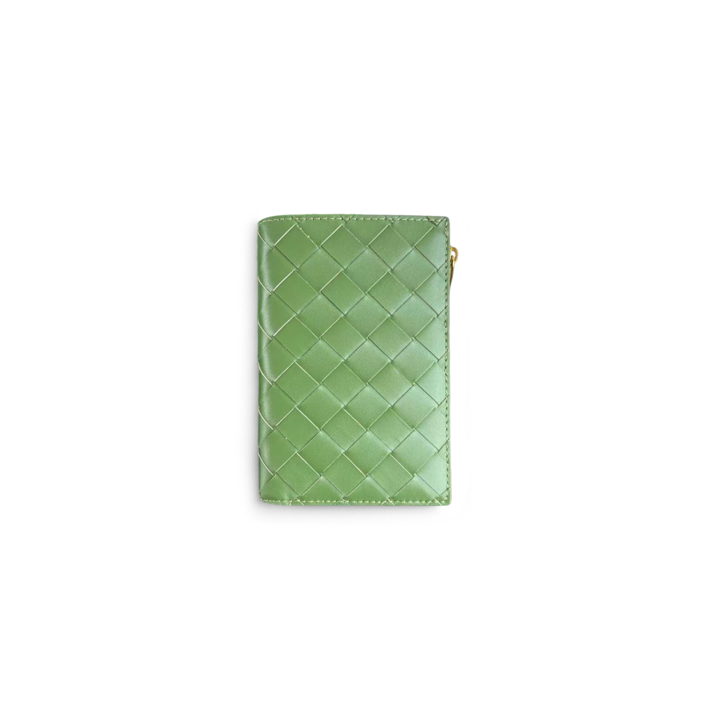 b0tt*ga Ven*ta intrecciato medium bi-fold wallet 749940 (14.5*9.3*2cm)